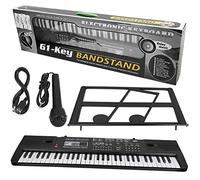 Mtlavishness 61 Keys Digital Music Electronic Organ Portable Keyboard with Microphone Ideal for Children Beginners Promoting Listening Development and Music Interest Suitable for