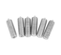 Mtlavishness 6PCS Electric Guitar Bridge Hex Screws For Tremolo System Silver Excellent Metal Material For Durability And Long Service Life Ideal For Guitar Bridge Saddle Height (Silver)
