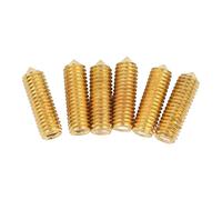 Mtlavishness 6PCS Electric Guitar Bridge Hex Screws For Tremolo System Silver Excellent Metal Material For Durability And Long Service Life Ideal For Guitar Bridge Saddle Height (Gold)