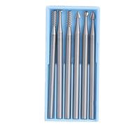 Mtlavishness 6Pcs Set 2 35mm Handle Tungsten Steel Milling Cutter Carving Engraving Tool Service Life Suitable For Olive Beads Root Carving Tooth Carving Wood Carving Bone Carving (Large Size)