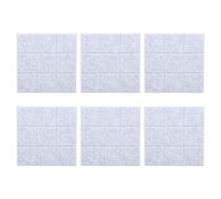 Mtlavishness 6Pcs Sound Absorption Felt Small Check Acoustic Soundproof Panel Fire Absorbing Board Ideal for Recording Studios Home Theaters Karaoke Rooms KTVs Offices and Homes (Silver Grey)