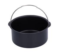 Mtlavishness 7 Inch Fryer Cake and Pizza Pan Non Stick Carbon Steel Baking for Cakes Brownies Stews Lasagna Compatible with Most Electric Fryers and Steamers (7 Inch 1500mAh Li Ion Battery)