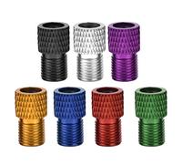 Mtlavishness 7Pcs Bicycle Inflator Presta Valve to Schrader Valves Adapter for Road Bike Fixed Gear