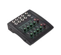 Mtlavishness 8 Channel Professional Audio Mixer for Performance Stadiums with Stereo Mono Switching Low Noise Type C Power Fold 6 35mm Connectors