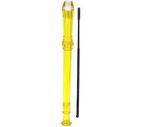Mtlavishness 8 Hole Clarinet ABS Transparent with Cleaning Rod Portable Treble Wind Instrument Dark Blue (Yellow)