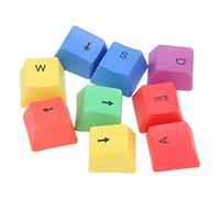 Mtlavishness 9Pcs Colorful Gaming PBT Wearproof Anti Fatigue Comfortable Mechanical Keyboard Keycaps for All Mechanical Keyboards Enhance Your Gaming And Typing Experience