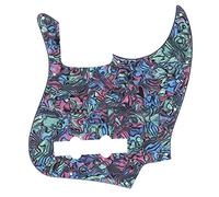 Mtlavishness Abalone Style Acrylic Humbucker Pickguard Replacement Decor for J Electric Bass Attractive Delicate Abalone Pattern Lightweight Slim Protects Bass From Dust And
