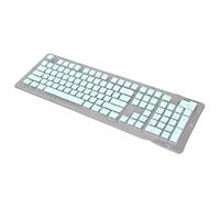 Mtlavishness ABS Keycaps With Double Layer Two Color Light Transmission Design For 61 87 104 108 Keys Mechanical Keyboard In Pink Color Good Light Transmission Stable Durable (Blue)