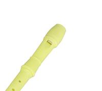 Mtlavishness ABS Soprano Descant Recorder Ideal for Kids Beginners ABS Material Easy To Play With Fingering Chart And Cleaning Stick German Style G Key 8 Holes Multiple Color (Yellow)