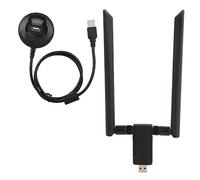 Mtlavishness AC USB 5.8G Dualband Wifi Dongle Adapter Wireless Network Card High Speed Dual Frequency Support Multiple Systems Ideal for Home Office Use Compatible With 802.11ac