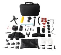 Mtlavishness Action Camera Accessories Kit 360 Degree Rotating Wrist Strap Clip Mount Car Suction Mount Extendable Selfie Stick with Carry Case All in One for Capturing Amazing