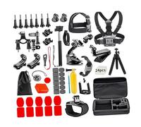 Mtlavishness Action Camera Accessories Kit Universal 84 In 1 Set Compatible With Most Action Cameras On The Market Ideal For Vlogging Skiing Cycling Skateboarding And Other