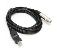 Mtlavishness Adapter Cable USB Male To XLR Female For Studio Audio Recording High Speed A D Conversion Noise Design For Clear Sound Recording 3 Meters Length Compatible With Most