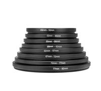 Mtlavishness Adapter Step Up Adapter 9.0×9.0×4.0 Pcs Metal Step Up Lens Filter Adapter Set 49 52 55 58 62 67 72 77 82Mm Step Up Adapter Lightweight