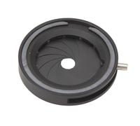 Mtlavishness Adjustable Iris Aperture Diaphragm with Manual Control and 12 Blades Ideal for Camera and Microscope Applications Made of Aluminium Alloy with 1.2 to 18mm Inner