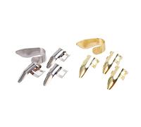 Mtlavishness Adjustable Metal Finger Picks for Guitar Banjo Ukulele 8Pcs Musical Instrument Accessories