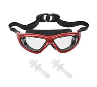 Mtlavishness Adults No Electroplating Swimming Goggles Red Free Size Easy To Pull Buckle With 3D Rotation Adjustment Shaft Super Wide Soft Band High Quality Sturdy Material For (One Size)
