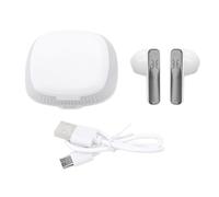 Mtlavishness AI Language Translator Earbuds with Noise Canceling 74 Languages & 70 Accents Bluetooth 5.3 Wireless Smart Translation Device APP Supported for Music and Call Ideal (White)