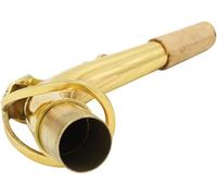 Mtlavishness Alto Saxophone Bend Neck Premium Brass Material Gold Color For Musical Performances And Practice With 24.5mm Outside Diameter Of Head Joint And Included Cleaning Cloth