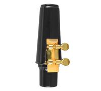 Mtlavishness Alto Saxophone Mouthpiece Kit Premium Replacement Kit for Daily Use on Alto Saxophones Made of Metal Plastic and Cork Ideal for Music Lovers and Gift Giving (Black)