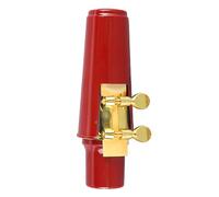 Mtlavishness Alto Saxophone Mouthpiece Kit Premium Replacement Kit for Daily Use on Alto Saxophones Made of Metal Plastic and Cork Ideal for Music Lovers and Gift Giving (Red)