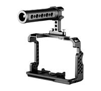 Mtlavishness Aluminum Alloy Camera Cage Kit With Video Rig Top Handle Grip Ideal For Professional Videography And Photography Sessions Replace A7R III A7 II A7III Made Of (Black)