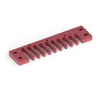 Mtlavishness Aluminum Alloy Comb Harmonica Part for Hohner Marine Band Crossover and Deluxe A Wear and Non Deformation Accessory for Music Lovers Approx 10 x 2 5 x 0 5cm 58g (Red)