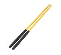 Mtlavishness Aluminum Alloy Drumsticks Solid Metal Non Slip Comfortable Handle Ideal for Beginners in Drumming Exercise and Practice 5A Drum Sticks Gold And Black 1 Pair 2 Pieces