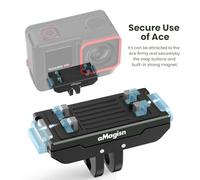Mtlavishness aMagisn AC14 B Magnetic Quick Release Mount for Action Cameras Instant Attachment Compact Design Wide Compatibility for Sports and Outdoor Activities Metal (Black)