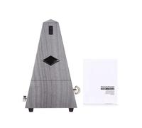 Mtlavishness Amoon Universal Pyramid Mechanical Metronome High Precision Clear Sound For Musical Instrument Practice Suitable For Beginners Of Guitar Violin Piano Bass Drums (Silver)