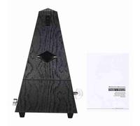 Mtlavishness Amoon Universal Pyramid Mechanical Metronome High Precision Clear Sound For Musical Instrument Practice Suitable For Beginners Of Guitar Violin Piano Bass Drums (Black)