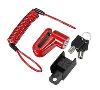 Mtlavishness Antitheft Steel Wire Lock Disc Brakes Wheel Locker Replacement for Mijia M365 Electric Scooter High Strength Mini Portable Security Lock Universal Fit for Motorcycle (Red)