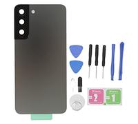 Mtlavishness Back Glass Cover Panel Housing Replacement Cell Phone Parts Ideal For S22 Plus S906U S906F With Pre installed Camera Lens And Adhesive For Phone Repair And DIY (Silver Grey)