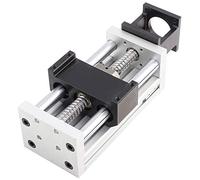 Mtlavishness Ball Screw Sliding Table Linear Stage 100mm High Accuracy Manual Slide with 16mm Linear Shaft Diameter for Precision Positioning in CNC Machining, Engraving, and