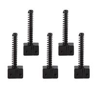 Mtlavishness Bass Bridge String Saddles Zinc Alloy Material With Screws And Springs For 5 String Bass Electric Guitar Golden Silver Black Options (Black)