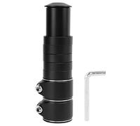 Mtlavishness Bike Fork Stem Extender Aluminium Alloy Bicycle Handlebar Riser for Mountain Road Bikes Premium Forged Material Sturdy Durable Strong Anti Corrosion Easy Installation (Black)