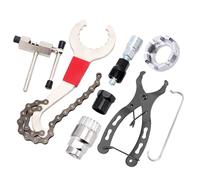Mtlavishness Bike Repair Tool Set Cassette Remover Tool Crank Puller Extractor Bike Chain Breaker with Spoke Wrench Bottom Bracket Removal Tool for Comprehensive Maintenance and (7pcs set)