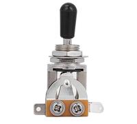 Mtlavishness Black 3 Way Guitar Toggle Switch Guitar Pickup Selector Noise Solution for Guitar Learners and Players During Practice and Performance (Black)