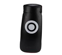 Mtlavishness Boxing Kick Pad With Curved Punching Surface PU Leather Karate Kicking Pad For Taekwondo Training Red Ideal For Martial Arts Practice High Density Explosion Proof (Black)