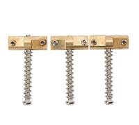 Mtlavishness Brass Guitar Bridge Saddles 3Pcs Set Recessed String Support for TL Series Electric Acoustic Guitars Enhanced Tonal Stability