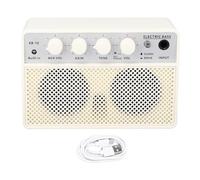 Mtlavishness BT Bass Speaker Dual Channel Portable Rechargeable Electric Bass Amplifier Ideal For Practice And Performances On The Go With 10W Output Power DC5V 1A Charging And