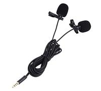 Mtlavishness Capacitor Dual Head Lapel Tie Clip Microphone With Active Sound Collection Capacitance And Power Saving Technologies For Smartphone Users In Boisterous Environments 3