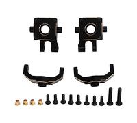 Mtlavishness Caster Blocks and Steering Blocks Brass RPM Caster Blocks Left and Right with Rustproof Coating for 18 TRX4M RC Car Upgrade Accessories to Improve Rollover Stability