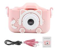 Mtlavishness Children Camera 2400W Pixels Pink Cartoon Digital DV A for Kids Explore the World with Comfortable Grip and Long Endurance