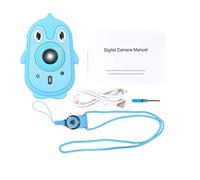 Mtlavishness Children Digital Camera With 2 4 Inch IPS Screen And Silicone Cover Ideal For Hiking And Travel Lightweight Small Size Support Filter Game Blue (Blue)