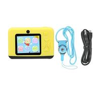 Mtlavishness Children Small Digital Cartoon Anti Drop Camera High Definition Fun Gift For Kids To Explore Their World 20M Resolution 2 In IPS Screen Yellow Color Built In 400mAh