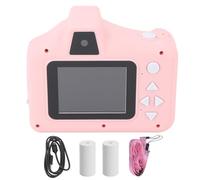 Mtlavishness Children's Instant Print Camera Front Rear Dual Lens With One Second Printing And Built In Games For Kids Creating Memories During Playtime 1080P Resolution Pink (Pink)