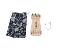Mtlavishness Chinese Zither Finger Training Tool Wooden 6String Mini Practice Instrument Fingering Exercise Device