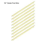 Mtlavishness Classical Acoustic Guitar Fingerboard Brass Fret Wire Premium Quality Bright And Beautiful Appearance Fit For Folk Guitar And Classic Bass 19pcs Set With 2.2mm Width