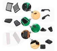 Mtlavishness Compatible 4 Simulation Decoration Accessory Kit Front Lamp Guard Grille Door Hinge Intake Grille Engine Cover For 10 Scale RC Crawler